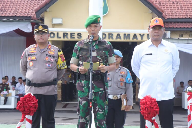 Polres Indramayu Laksanakan Apel Gelar Pasukan Operasi Ketupat Lodaya 2024