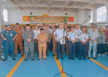 Launching Mudik – Balik Gratis Kepulauan Tahun 2024 dari Jangkar ke Raas Madura di Pelabuhan Jangkar Situbondo