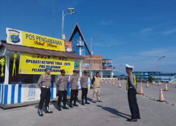 Pos Operasi Ketupat Toba 2024 Polres Samosir dan Daerah Rawan Macat, Longsor di wilayah Kab.Samosir