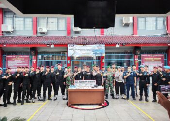 Gandeng Polri, TNI dan BNNK Tanggamus Rutan Kota Agung Gelar Apel Bebas Halinar, Razia Kamar Hunian dan Test Urine bagi Petugas dan WBP