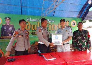 Jasa Raharja lakukan Aksi Simpatik Dukung Posko PAM Lebaran Idul Fitri 1445 H Tahun 2024 di Kabupaten Pamekasan