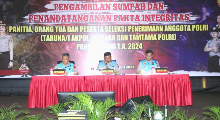 Jadi Polisi Tidak Dipungut Biaya, Waka Polda : Jangan Percaya Oknum Yang Janji Meluluskan Dengan Imbalan Biaya