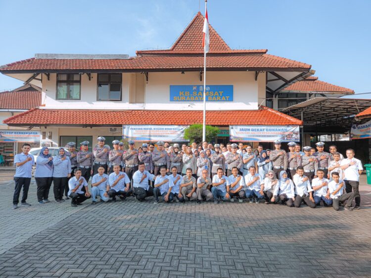 Apel Bersama dan Halal Bihalal Tim Pembina Samsat Surabaya Barat
