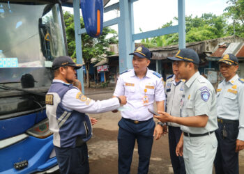 Ramp Check di Terminal Banyuwangi oleh Dishub Provinsi, Kepolisian, dan Jasa Raharja