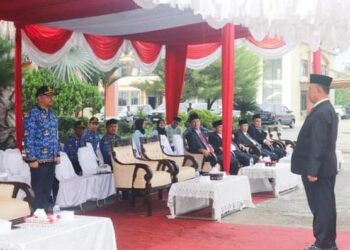 Plh.Sekretaris Daerah Kabupaten Padang Lawas Utara Pimpin Upacara Peringatan Hari Otonomi Daerah ke XXVIII Tahun 2024