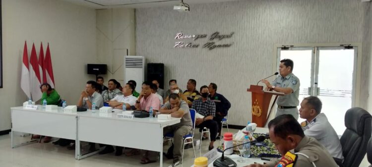 Jasa Raharja Madiun , Satlantas Polres Ngawi , Dishub dan Jasa Marga Laksanakan Sosialisasi Keselamatan Transportasi Cegah Laka Lantas di Ngawi