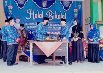Penjabat Bupati Pringsewu Hadiri Halalbilhalal Keluarga Besar Disdikbud