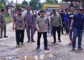 Tim Pembangunan Infrastruktur Provinsi Lampung Kunjungi Kabupaten Pringsewu.