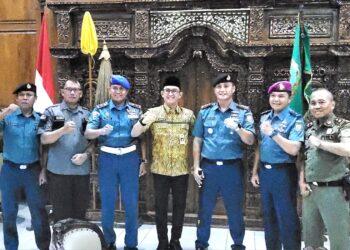 Pj Bupati Banyumas Terima Kunjungan Kehormatan Danlanal Cilacap