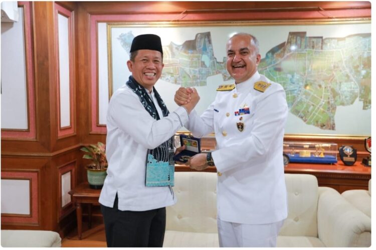 Wali Kota Jakut Terima Kunjungan Commander of the Turkish Northern Sea Area Command