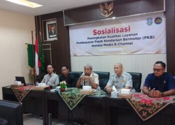 Jasa Raharja & UPTPPD Samsat Pamekasan Selenggarakan Sosialisasi Peningkatan Kualitas Layanan Pembayaran Pajak Kendaraan Bermotor (PKB) Melalui Media E-Channel