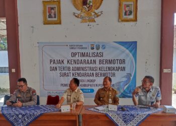 Sosialisasikan Tertib Administrasi Ranmor, Jasa Raharja dan Samsat Ponorogo Datangi Kantor Kecamatan Pulung Ponorogo
