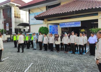 Samsat Kediri Katang Gelar Operasi Gabungan, Guna Meningkatkan Kesadaran Masyarakat Akan Tertib Administrasi Kendaraan Bermotor.