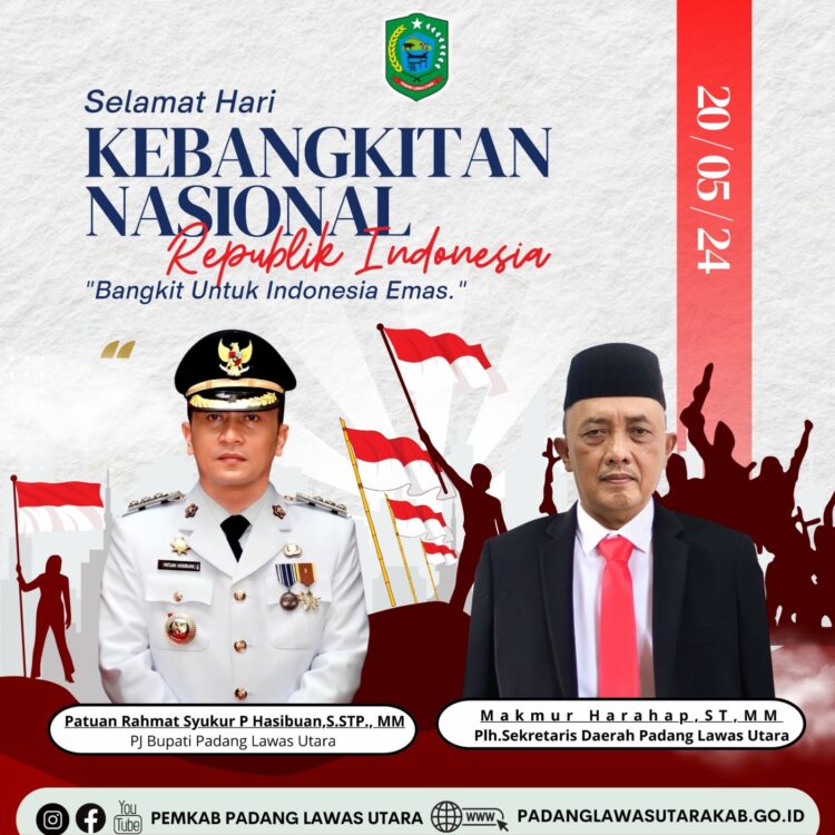 Pemkab Paluta Menyelenggarakan Upacara Peringatan Hari Kebangkitan Nasional ke 116 Tahun 2024  tema “Kebangkitan Kedua Menuju Indonesia Emas”