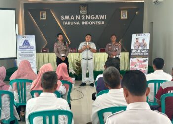 Ajak Guru Berperan Aktif Beri Pesan Keselamatan Berlalu Lintas, Jasa Raharja  Ngawi Laksanakan Kegiatan Pengajar Peduli Keselamatan Lalu Lintas