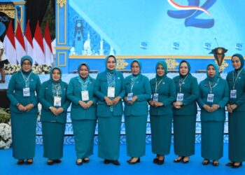 PJ Ketua TP PKK Pringsewu Hadiri Puncak Peringatan HKG PKK ke-52 di Solo