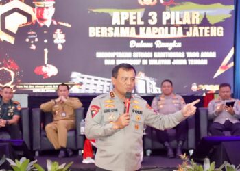 Kapolda Jateng Pimpin Apel Tiga Pilar di Wonogiri, Ini yang Disampaikan