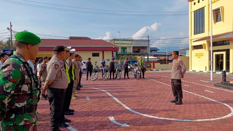 Patroli Presisi Skala Besar TNI,Polri, Instansi Terkait Cegah Gangguan Kamtibmas pada Hari Buruh Internasional di Kabupaten Samosir