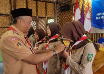 73 Pramuka Penegak Sakoma NU Banyumas Mendapat Tanda Penghargaan