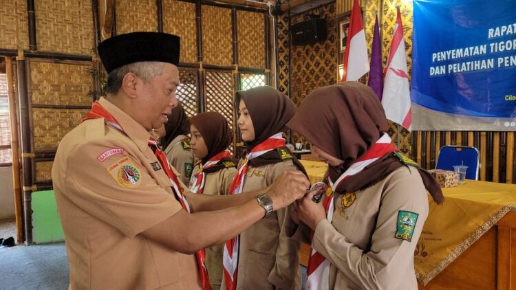 73 Pramuka Penegak Sakoma NU Banyumas Mendapat Tanda Penghargaan