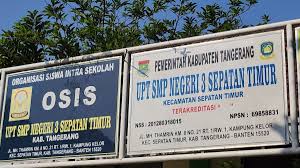 Kepala SMP Negeri 3 Sepatan Timur Kabupaten Tangerang, Diduga Korupsi Dana BOS Thn 2022-2023