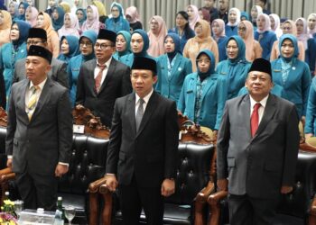 Pj.Bupati Pringsewu Hadiri Pelantikan Pj.Bupati Mesuji dan Tubaba