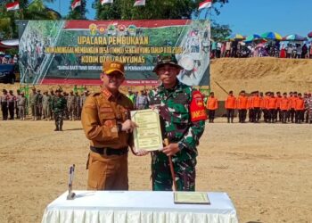 TMMD Karangkemiri Pekuncen Bangun Jalan dan Talud