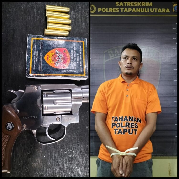Pemilik Senjata Airsoftgun Arogan,  Ancam Tembak  Warga Polres Taput Tangkap Dan Tahan Pelaku
