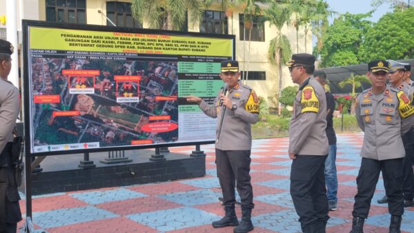 Kapolres Subang AKBP Ariek Indra Sentanu Siap Amankan Unjuk Rasa Aliansi Buruh Subang