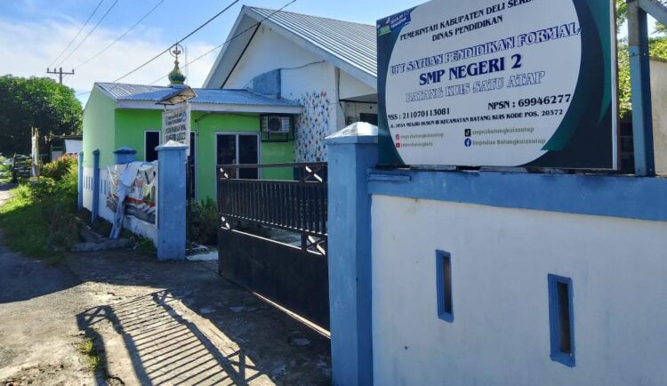 Dana BOS Reguler Diterima SMPN 2 Batang Kuis Satu Atap Kecamatan Batangkuis, Kabupaten Deli Serdang, Diduga Dikorupsi Kepsek