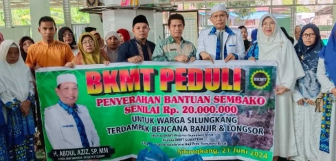 Apresiasi Kepada BKMT Sumbar, Terus Menyalurkan Bantuan Peduli Bencana Kepada Masyarakat Sumbar Teerkena Musibah