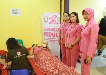 Aksi Donor Darah Keluarga Besar Polres Samosir Sukses Terkumpul 164 Kantong