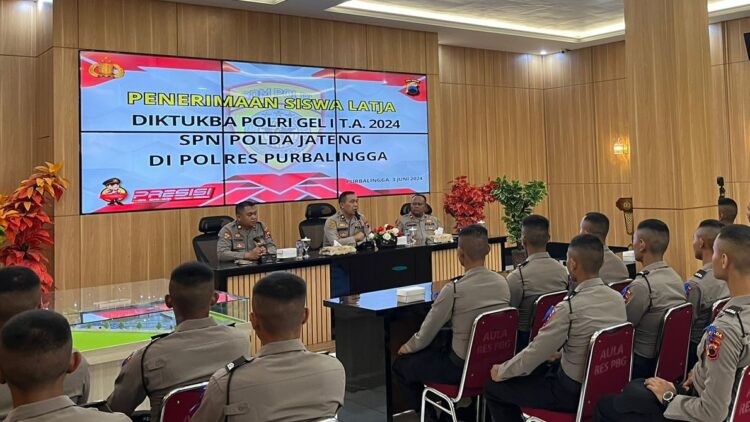 Polres Purbalingga Terima 25 Siswa Latja dari SPN Polda Jateng
