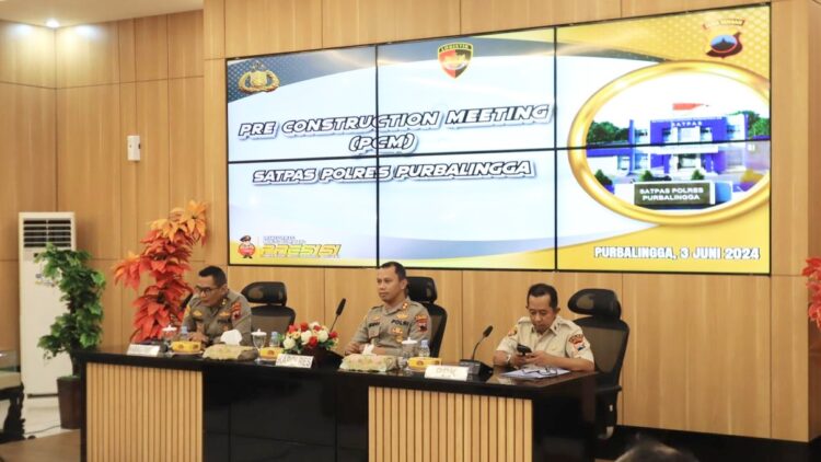 Polres Purbalingga Gelar Pre Construction Meeting Pembangunan Satpas