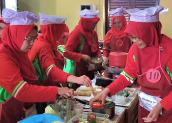 Ajak Ibu Kreatif, Dharma Wanita Dindik Banyumas Gelar Lomba Memasak