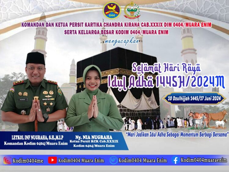 Momentum Idul Adha 1445 Hijriyah , Dandim Nugraha Ajak Prajurit Dan Masyarakat Peka Terhadap Berbagai Situasi Sosial