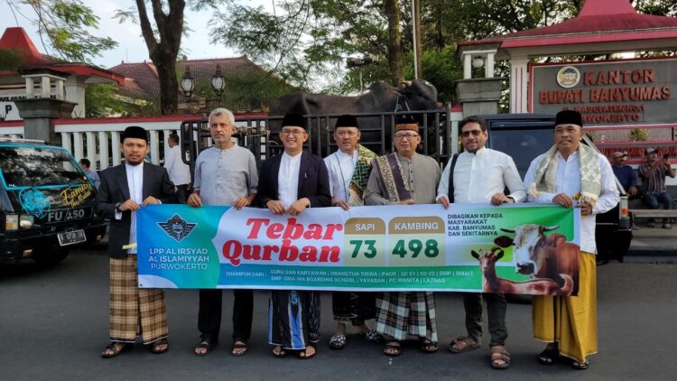 Pj Bupati Hanung Bersama Ribuan Warga Sholat Idul Adha di Alun-alum Purwokerto
