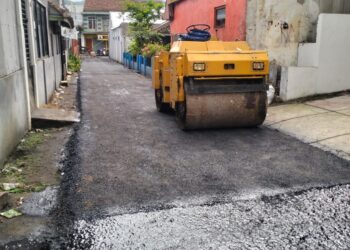 Kelurahan Pataruman Kota Banjar Melaksanakan Program Infrastuktur Rehabiltasi Jalan Lingkungn