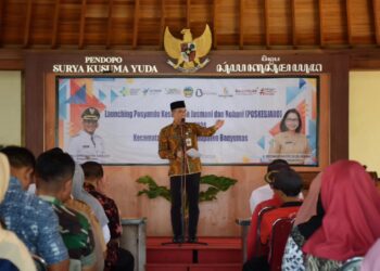 Pj Bupati Banyumas Lounching Poskesjaro/Posyandu Jiwa di Sumpiuh