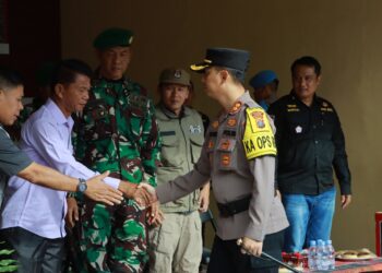 Kesiapan Akhir Polres Samosir Jelang Pengamanan Pemungutan Suara Ulang TPS 12 Pemilu 2024 Desa Pardomuan I Kec. Pangururan