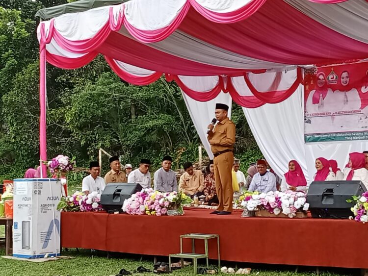 Pengajian Akbar Majelis Taklim Muslimah Dambaan di Silinda Kabupaten Serdang Bedagai, Dihadiri Bupati Bersama Istri