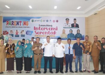 Pj.Bupati Paluta Launching Intervensi Serentak Pencegahan Stunting di Kabupaten Padang Lawas Utara