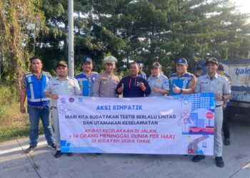 Jasa Raharja Dukung Upaya Pencegahan Laka Tabrak Belakang di Ruas Tol Gempol Pasuruan