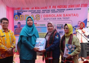 Tim Monitoring TP PKK Provinsi Sumatera Utara mengunjungi Kabupaten Padang Lawas Utara dalam Rangka Monitoring Desa Binaan