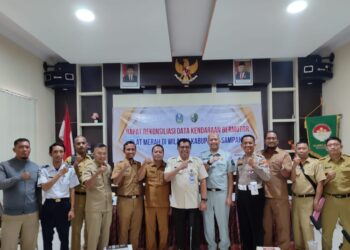 Jasa Raharja & UPT PPD Sampang Lakukan Rekonsiliasi Data Kendaraan Dinas (Plat Merah) di Kabupaten Sampang