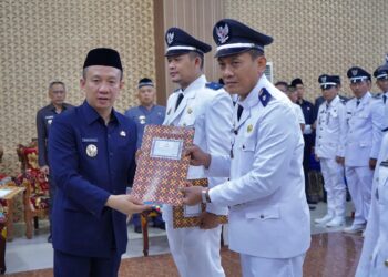 Dr. H. Marindo Kurniawan Mengukuhkan 112 Kapekon Se-Kabupaten Pringsewu