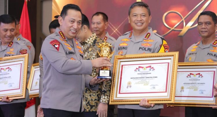Polda Sumut Jadi Polda Terbaik di Indonesia Pada Kompolnas Awards 2024