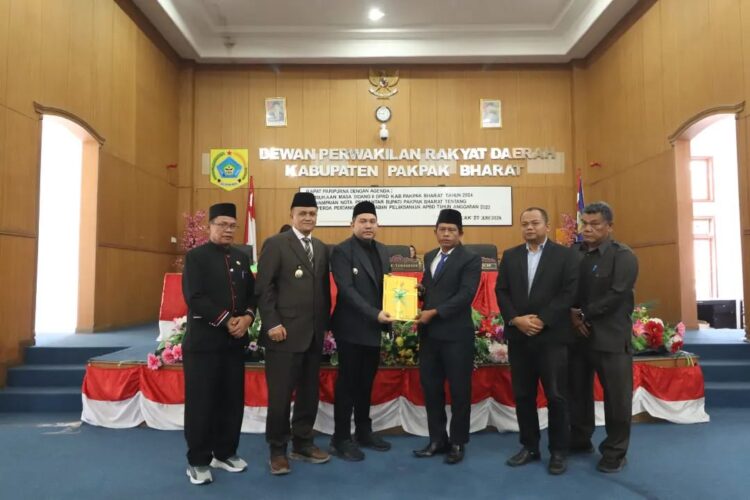Bupati Pakpak Bharat Menyampaikan Pidato Nota Pengantar Rancangan Peraturan Daerah Tentang Pertanggung Jawaban APBD Tahun 2023