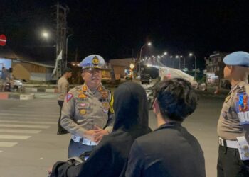 Kasat Lantas Polres Samosir Sukses Ciptakan Malam Minggu Aman serta Cipta Kondisi Jelang Ibadah Minggu Gereja