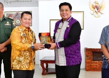 Bupati Samosir Sambut Kunker FORKOPIMDA Kabupaten Hulu Sungai Utara